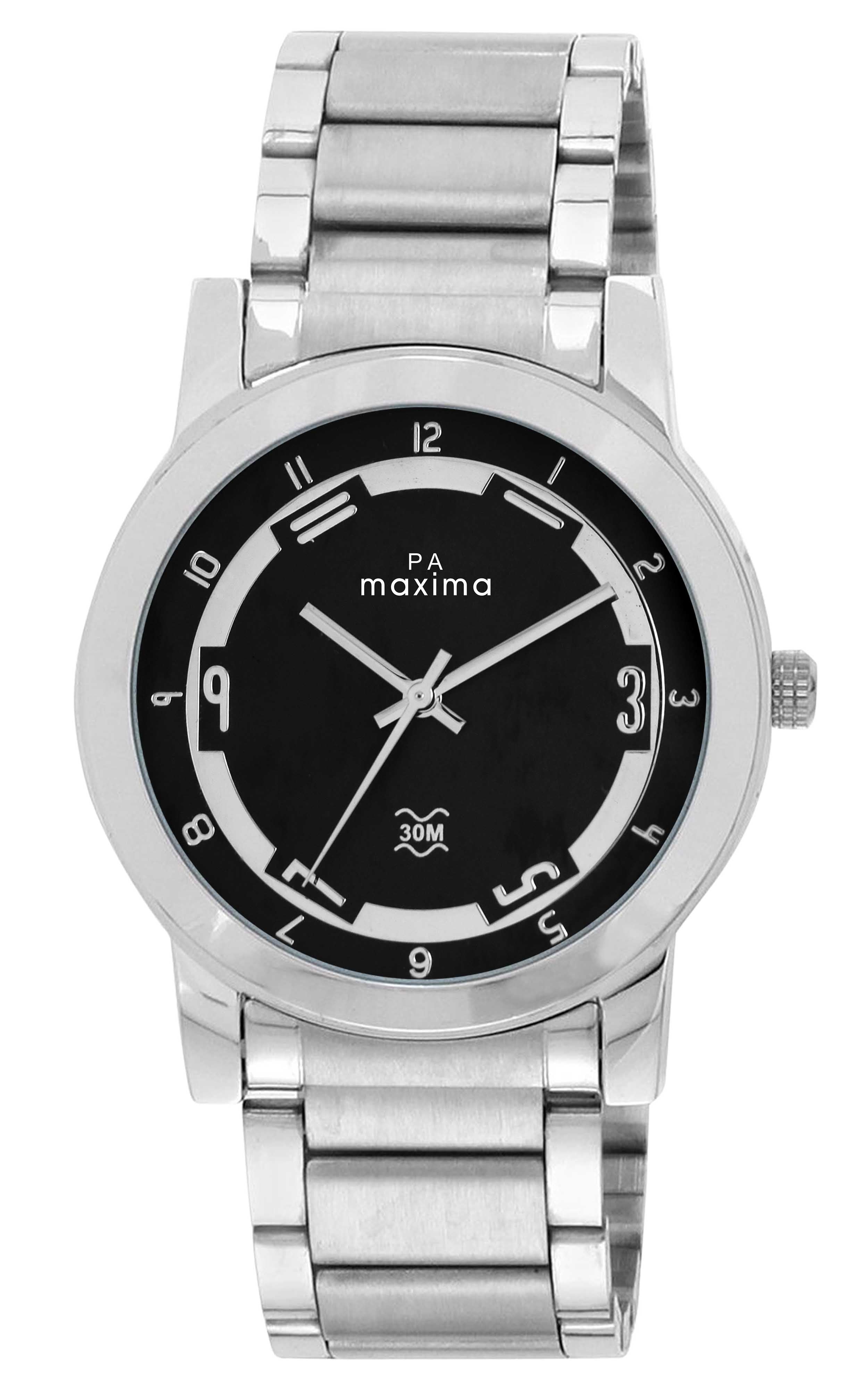 Maxima ATTIVO Men Black Dial Analogue Watch - 20986CMGI