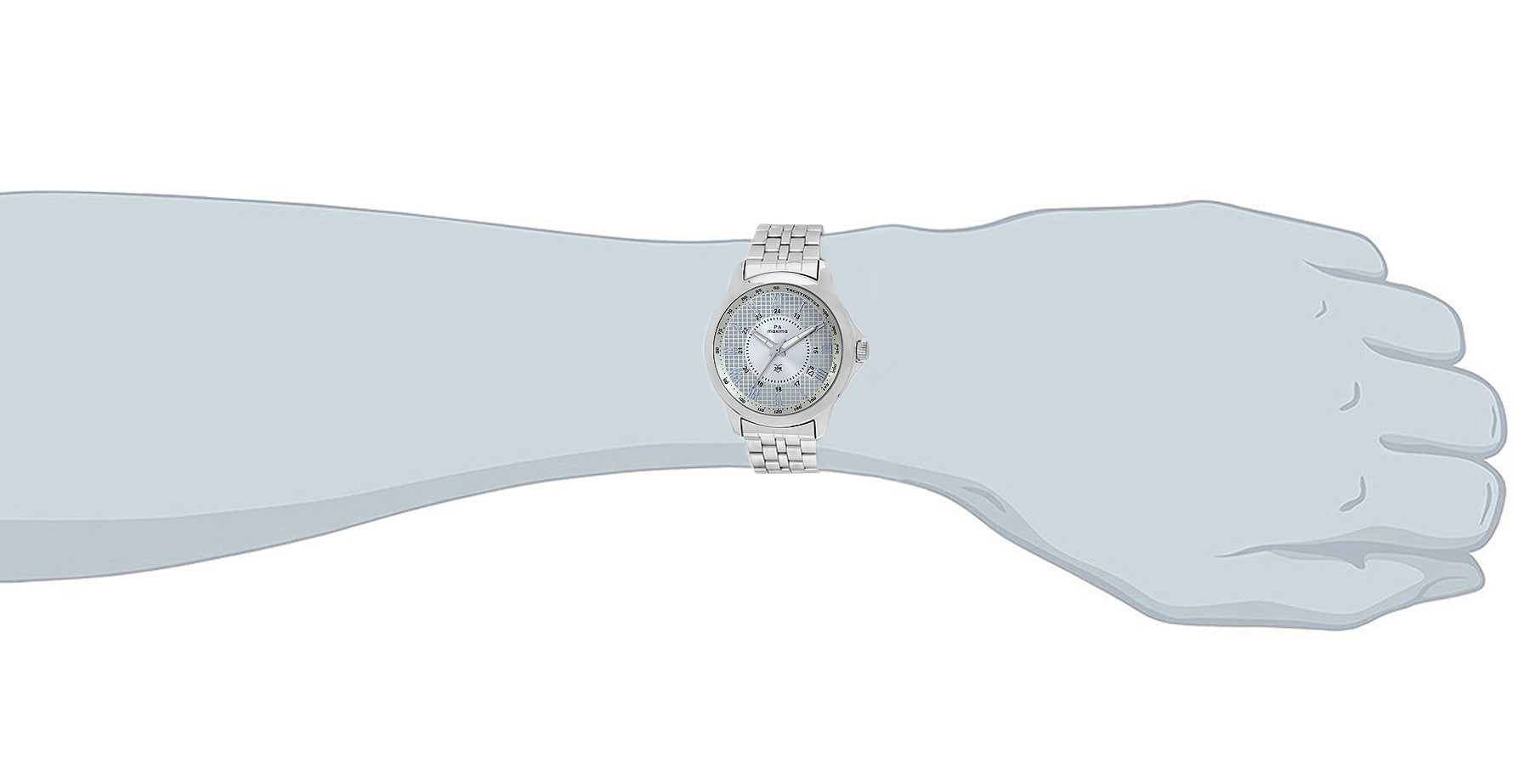 Maxima ATTIVO Men Silver Dial Analogue Watch - 24110CMGI