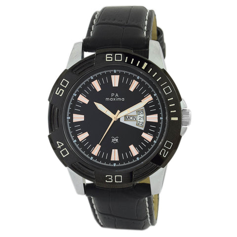 Maxima ATTIVO Men Black Dial Analogue Watch - 38122LMGI