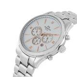 Maxima STEEL Men White Dial Analogue Watch - 48810CMGS
