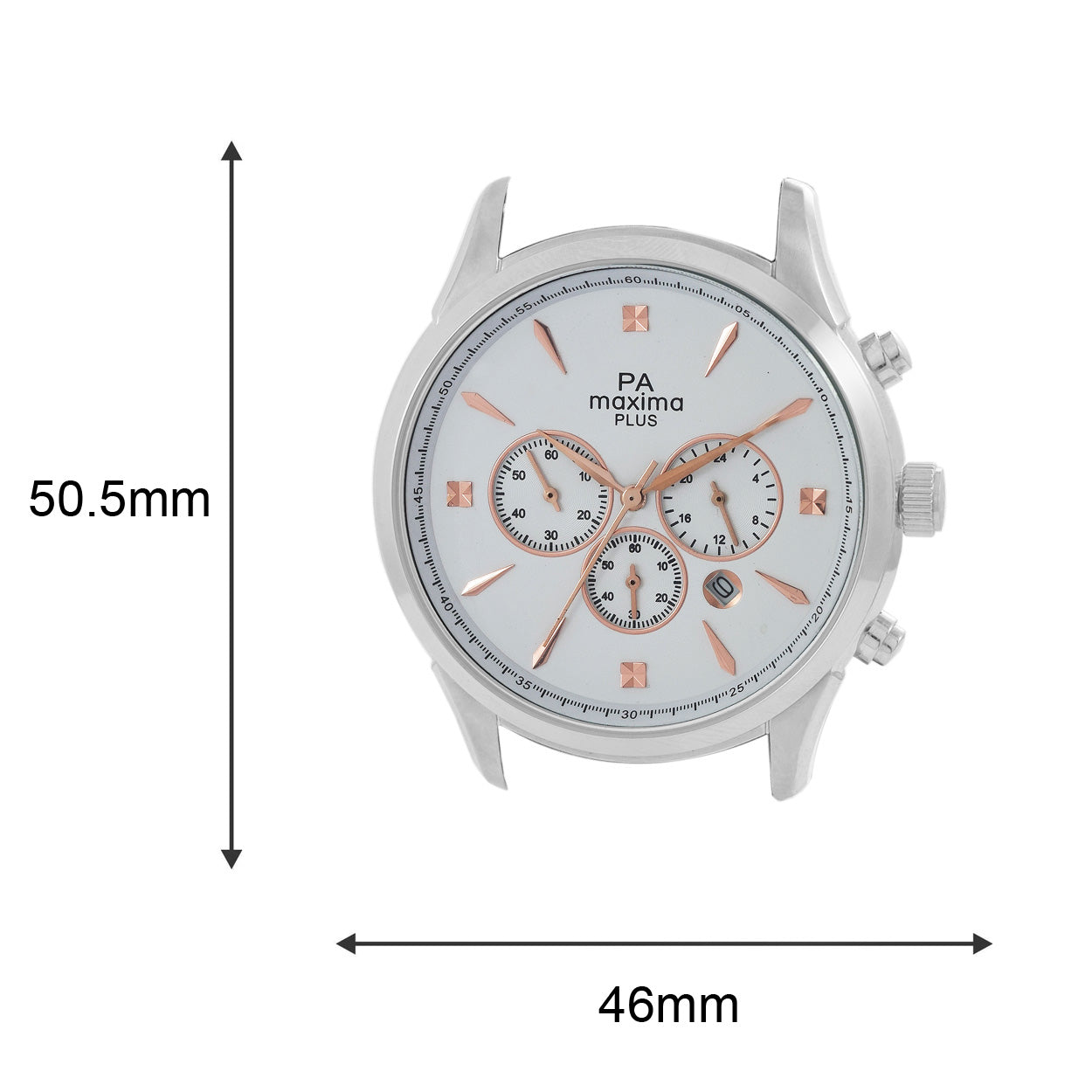 Maxima STEEL Men White Dial Analogue Watch - 48810CMGS