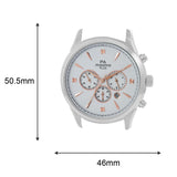 Maxima STEEL Men White Dial Analogue Watch - 48810CMGS