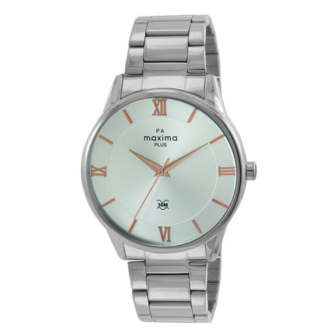 Maxima ATTIVO Men Silver Dial Analogue Watch - 65130CMGI