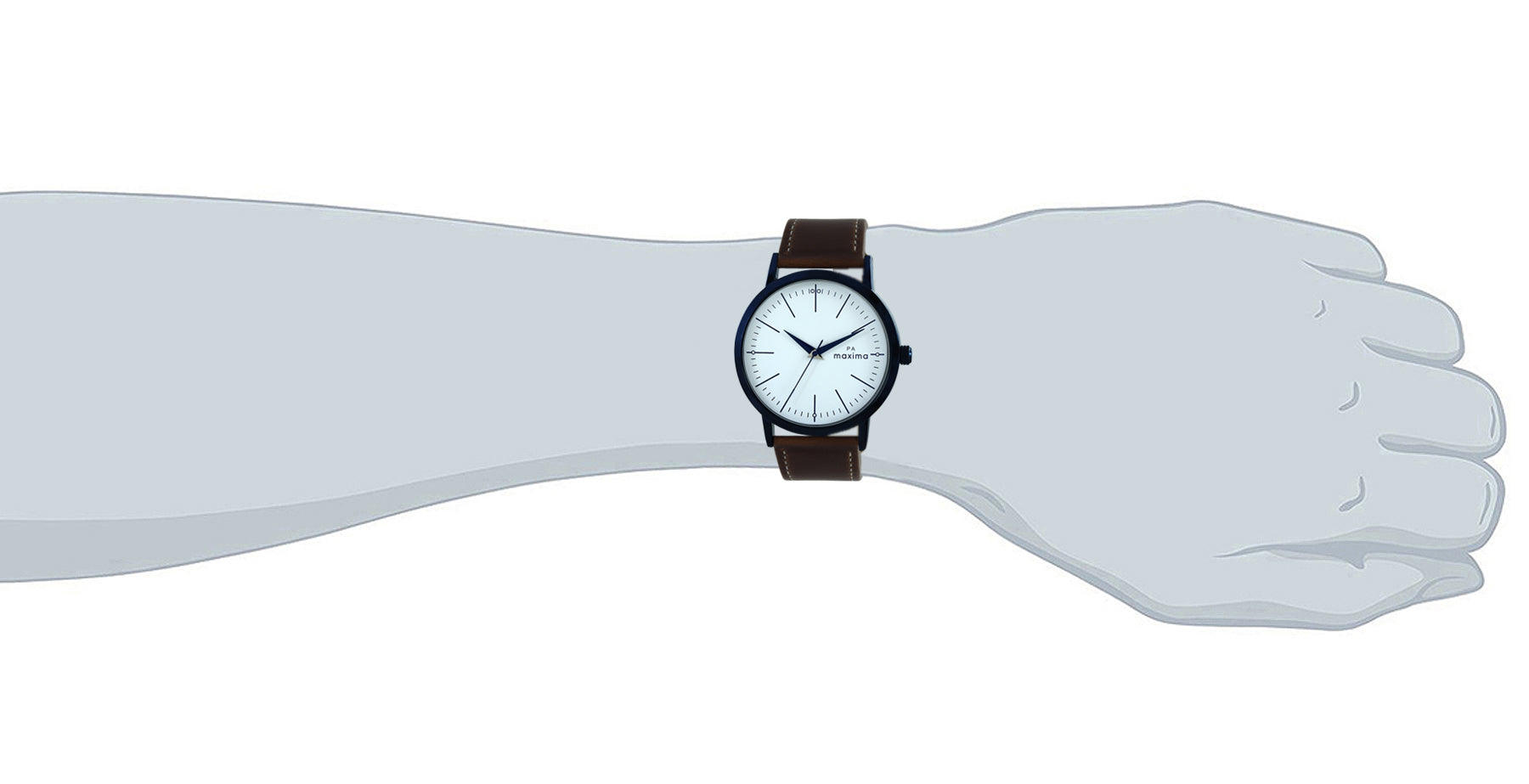 Maxima ATTIVO Men White Dial Analogue Watch - 66361LMGG