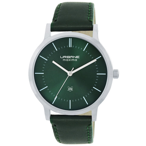 Maxima URBANE Men Green Dial Analogue Watch - 68497LMGI