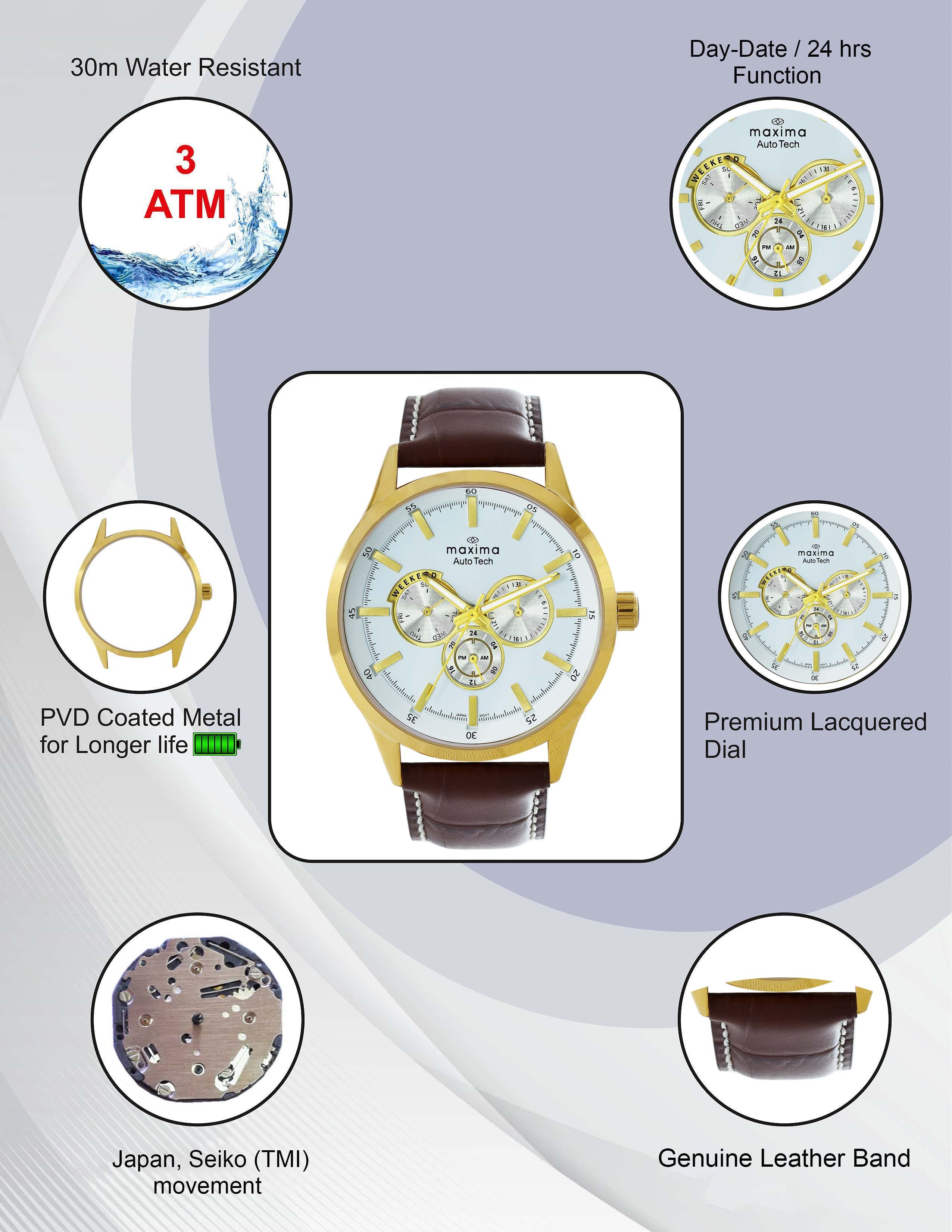 Maxima Apex Collection Multifunction Analog Watch For Men 71211LMGY