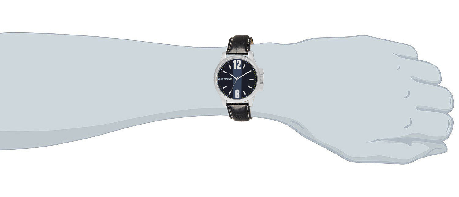 Maxima URBANE Men Black Dial Analogue Watch - U-40743LAGI