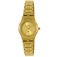 Maxima GOLD Women Black Dial Analogue Watch - 14732CMLY