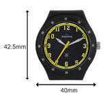 Maxima ALUMINIUM Men Black Dial Analogue Watch - 23795CMGB