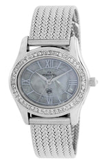 Maxima SWAROVSKI Women Silver Dial Analogue Watch - 29557CMLI