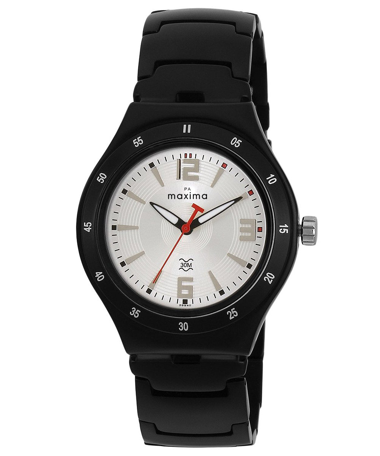 Maxima ALUMINIUM Men Silver Dial Analogue Watch - 29940CMGB