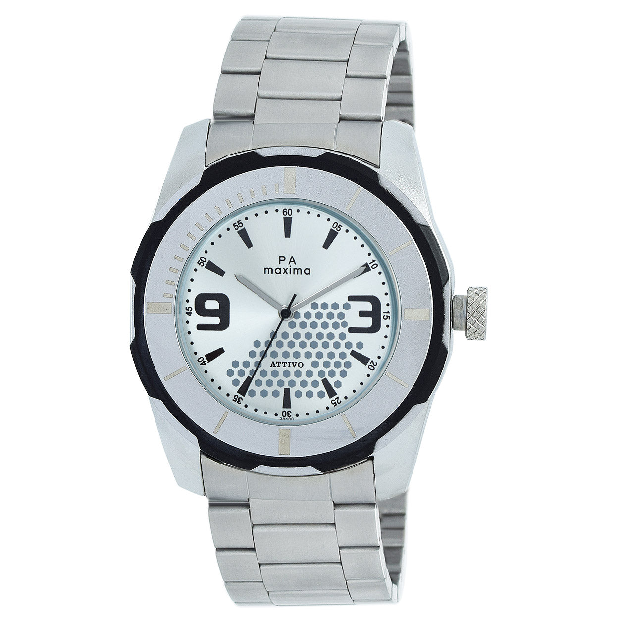 Maxima ATTIVO Men Silver Dial Analogue Watch 38488CAGI