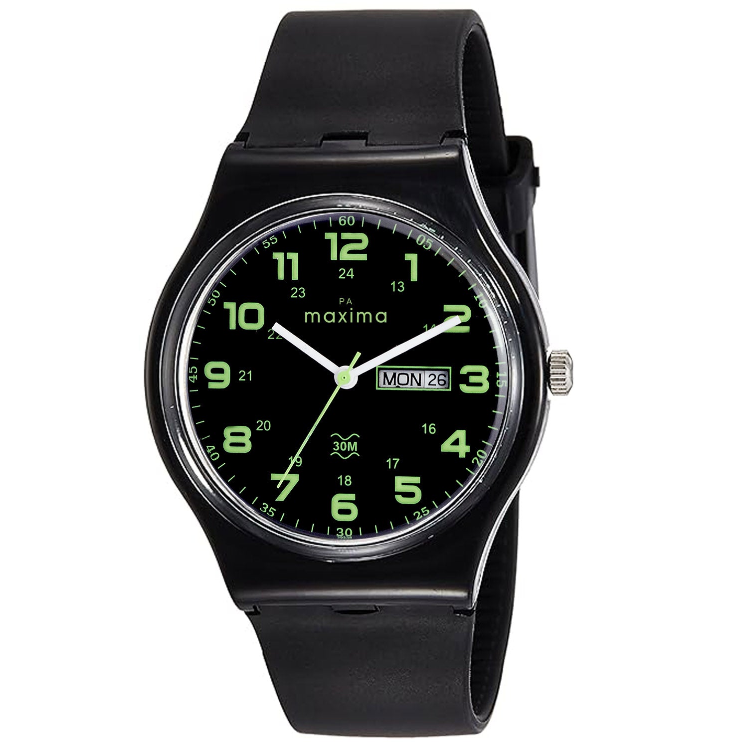 Maxima FIBER Men Black Dial Analogue Watch 39338PPGW