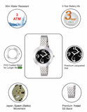 Maxima E-CO Women Black Dial Analogue Watch - 39652CMLI