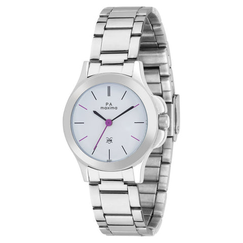 Maxima ATTIVO Women White Dial Analogue Watch - 42901CMLI