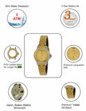 Maxima GOLD Women Gold Dial Analogue Watch - 45345CMLT