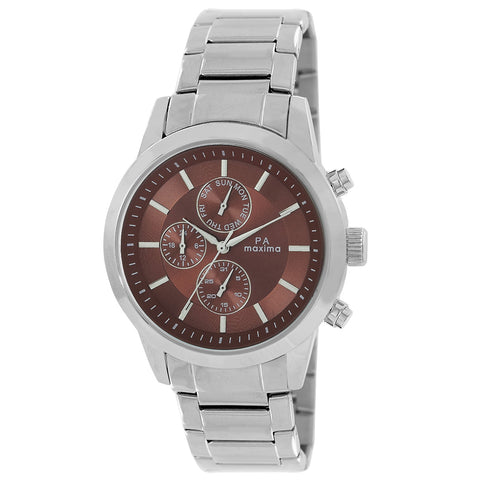 Maxima ATTIVO Men Brown Dial Analogue Watch - 47330CAGI