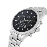 Maxima STEEL Men Black Dial Analogue Watch - 48811CMGS