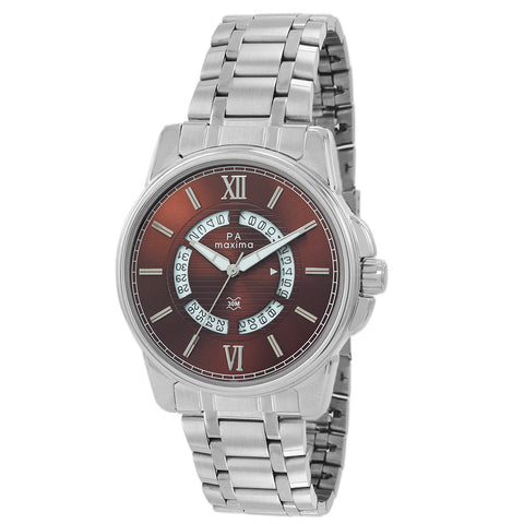 Maxima ATTIVO Men Brown Dial Analogue Watch - 49851CAGI