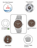 Maxima ATTIVO Men Brown Dial Analogue Watch - 51881CAGI