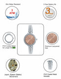 Maxima ATTIVO Women Rose Gold Dial Analogue Watch - 52800BMLI