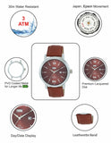 Maxima ATTIVO Men Brown Dial Analogue Watch - 56762LMGI