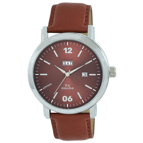 Maxima ATTIVO Men Brown Dial Analogue Watch - 56762LMGI
