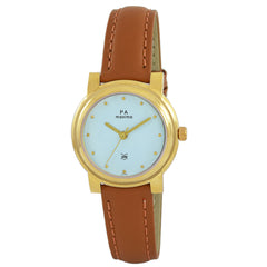 Maxima GOLD Women Blue Dial Analogue Watch - 57585LMLY