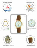 Maxima E-CO Women White Dial Analogue Watch - 57860LMLY