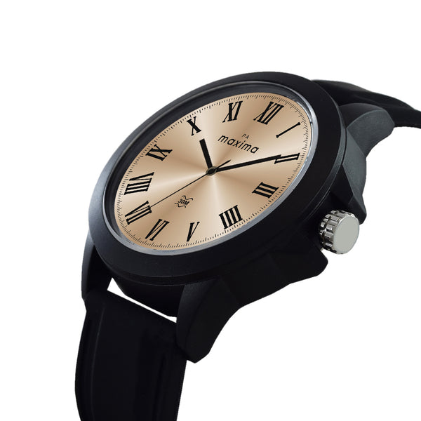 「 」 Maxima FIBER Men Ivory Dial Analogue Watch - 58285PPGW