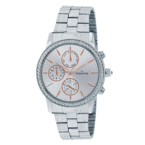 Maxima ATTIVO Women Silver Dial Analogue Watch - 58450CMLI