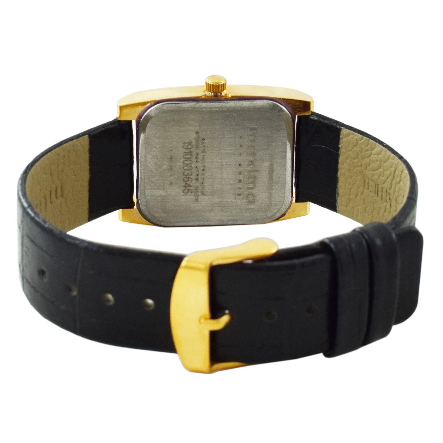 Maxima GOLD Men Black Dial Analogue Watch 60115LMGY