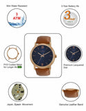 Maxima ATTIVO Men Blue Dial Analogue Watch - 61382LMGR