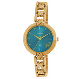 Maxima GOLD Women Blue Dial Analogue Watch - 61612BMLY