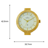 Maxima GOLD Women White Dial Analogue Watch - 61981LMLY