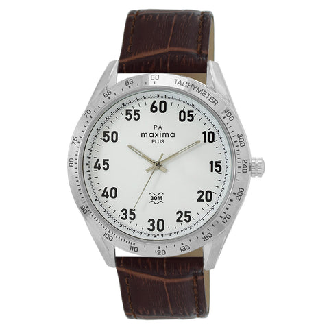 Maxima ATTIVO Men White Dial Analogue Watch 62580LMGI