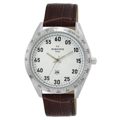 Maxima ATTIVO Men White Dial Analogue Watch - 62580LMGI