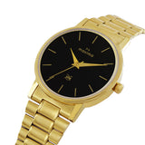 Maxima GOLD Men Black Dial Analogue Watch - 63527CMGY