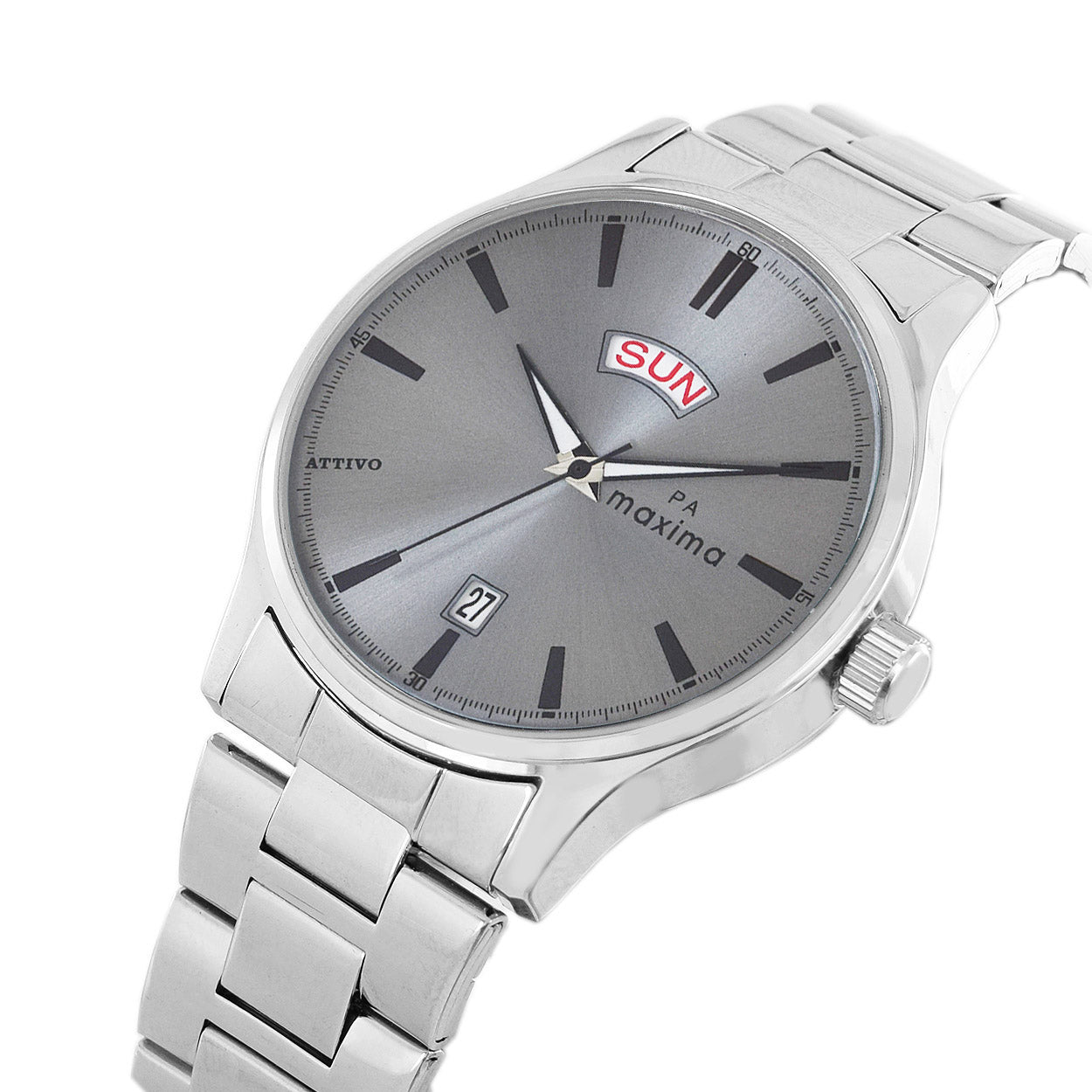 Maxima ATTIVO Men Grey Dial Analogue Watch 64103CMGI