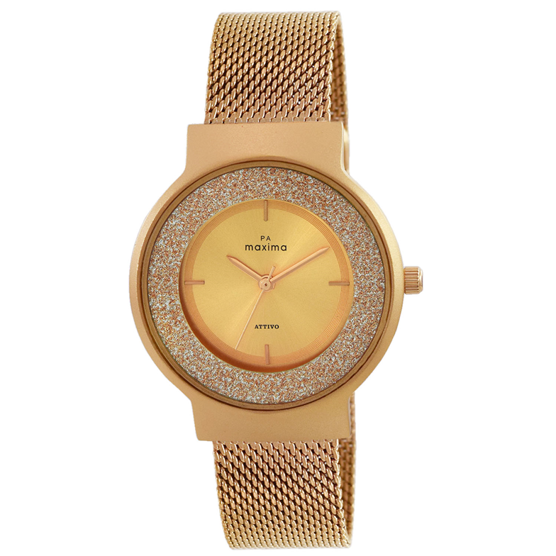 Maxima rose gold 2025 watches for womens