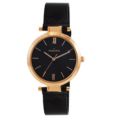 Maxima ATTIVO Women Black Dial Analogue Watch - 66582CMLT