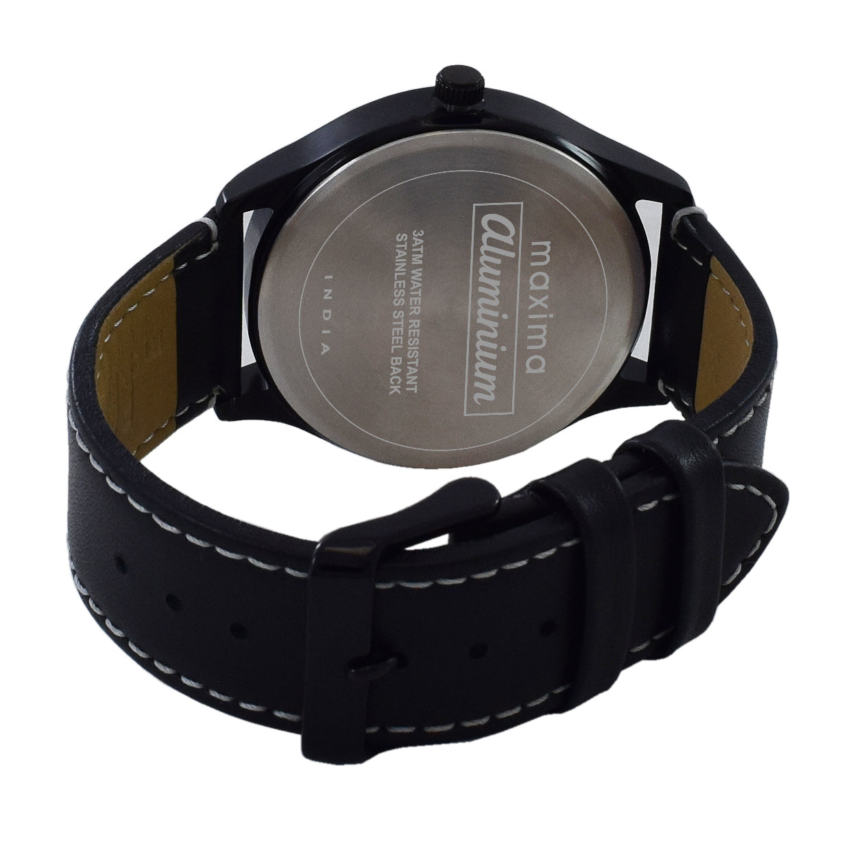 Maxima ALUMINIUM Men Black Dial Analogue Watch 67431LMGB