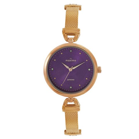 Maxima ATTIVO Women Purple Dial Analogue Watch - 67632BMLR