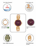 Maxima ATTIVO Women Purple Dial Analogue Watch - 68001BMLR