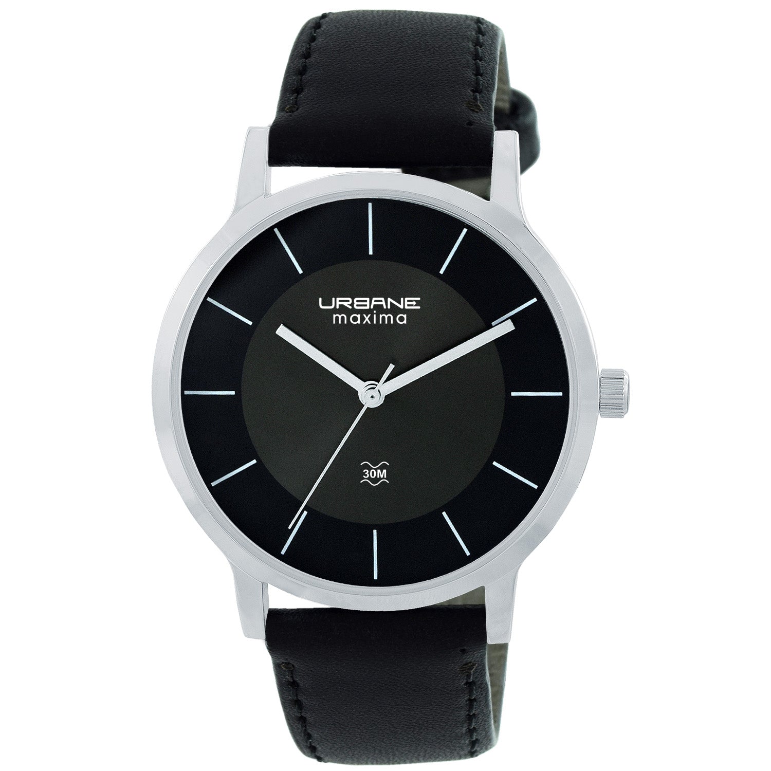 Maxima URBANE Men Black Dial Analogue Watch 68493LMGI