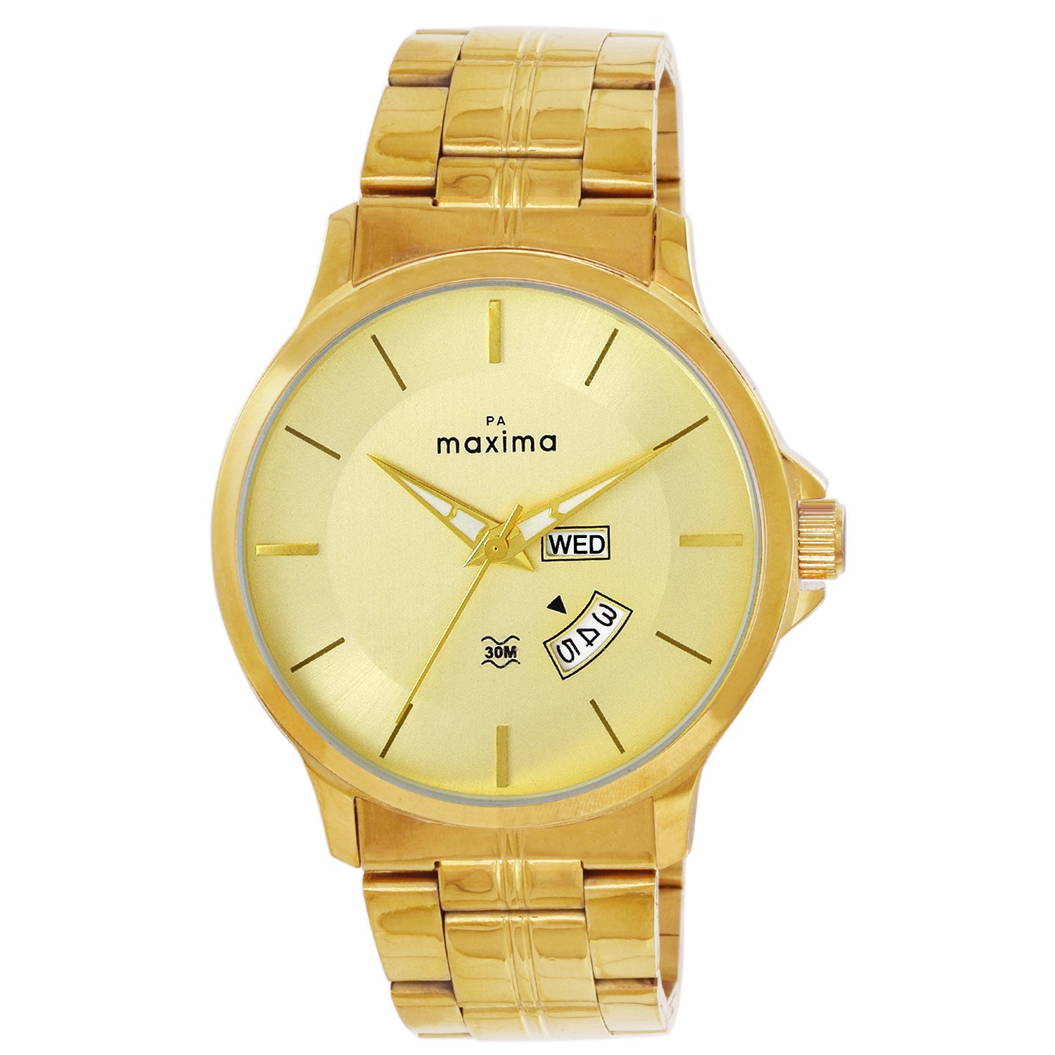 Wrist Watches Maxima Gold Watches For Mens Maxima GOLD Men Gold