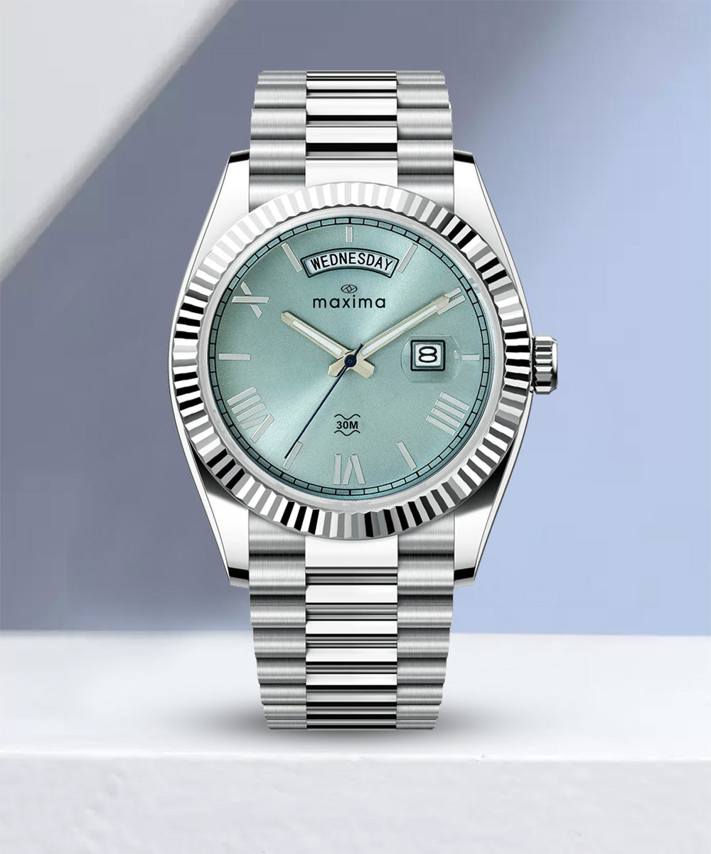 69093CMGI Maxima ATTIVO Men Blue Dial Analogue Watch