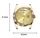Maxima GOLD Men Gold Dial Analogue Watch - 69100CMGY