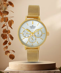 Maxima Athena Collection Multifunction Analog Watch For Women 71600CMLY