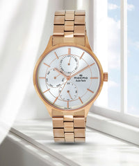 Maxima Athena Collection Multifunction Analog Watch For Women 71661CMLR